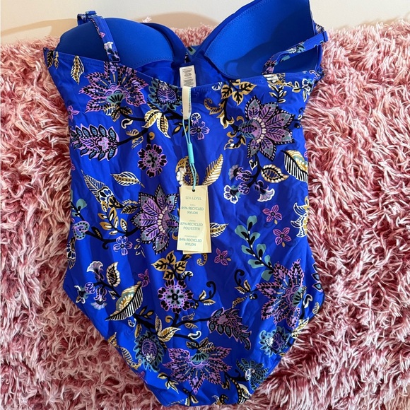 NWT SEA LEVEL CARNIVALE
CROSS FRONT MULTIFIT ONE PIECE - COBALT SZ 12 - Picture 5 of 8